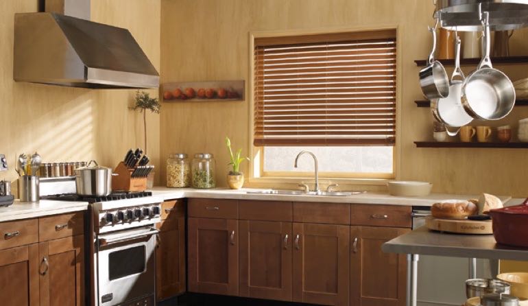 Pennsylvania faux wood blinds kitchen
